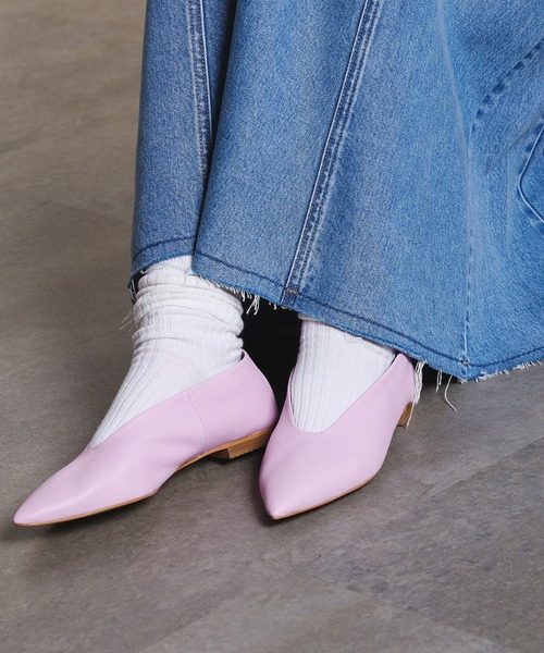 ROSE BUD(ローズバッド)の「POINTED FLAT SHOES(パンプス・レディース・ブラック/ブラウン/ピンク・36/37/38/39)」の3枚目の写真