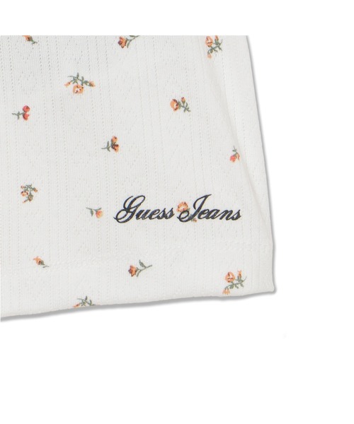 GUESS JEANS（ゲスジーンズ）の「GUESS JEANS Pointelle Short Sleeves Henley Top（Tシャツ/カットソー・レディース・ホワイト系その他・MEDIUM/X-SMALL）」の10枚目の写真