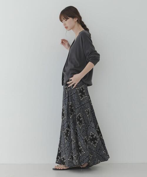 URBAN RESEARCH Sonny Label（アーバンリサーチサニーレーベル）の「パネル柄プリントスカート（スカート・レディース・ブルー/ブラック・FREE）」の8枚目の写真