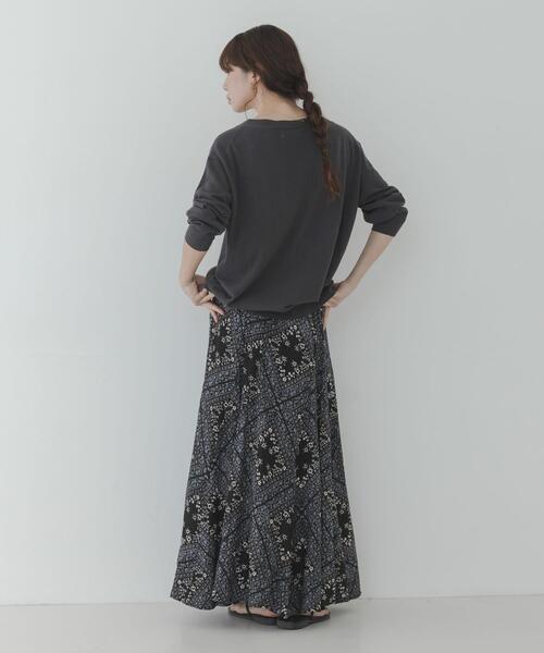 URBAN RESEARCH Sonny Label（アーバンリサーチサニーレーベル）の「パネル柄プリントスカート（スカート・レディース・ブルー/ブラック・FREE）」の9枚目の写真