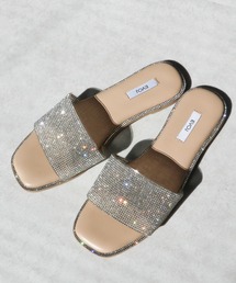 【S-LLサイズ展開・軽量】ソフトクッションストーンフラットサンダル JA5996
