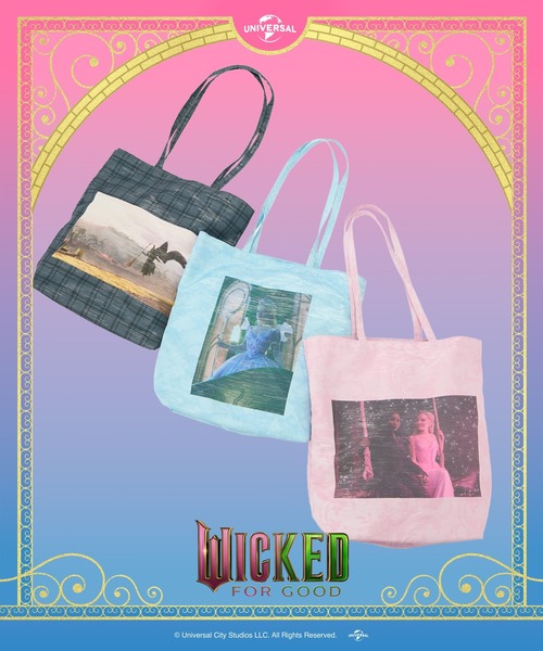 Casselini(キャセリーニ)の「Casselini(キャセリーニ)【WICKED× Casselini】フォトコラージュトート(トートバッグ・レディース・ブラック/ブルー/ピンク・FREE)」の2枚目の写真