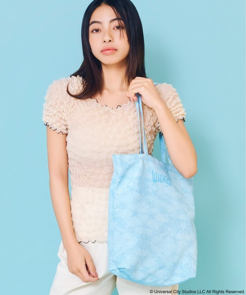 Casselini(キャセリーニ)の「Casselini(キャセリーニ)【WICKED× Casselini】フォトコラージュトート(トートバッグ・レディース・ブラック/ブルー/ピンク・FREE)」の6枚目の写真
