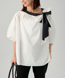 リボンブラウス