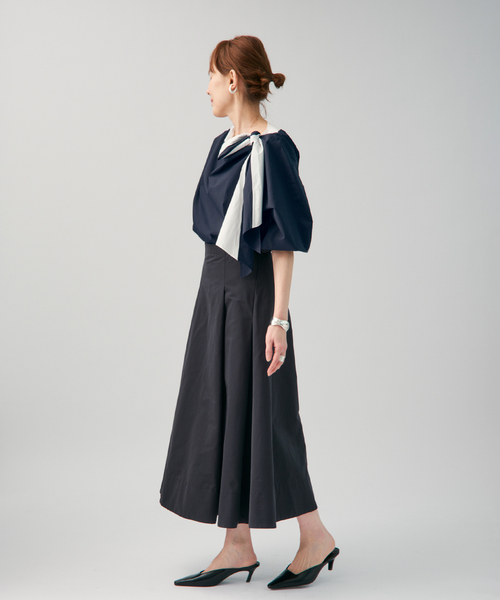 VERMEIL par iena（ヴェルメイユパーイエナ）の「リボンブラウス（シャツ/ブラウス・レディース・ネイビー/ホワイト・FREE）」の13枚目の写真