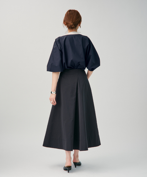 VERMEIL par iena（ヴェルメイユパーイエナ）の「リボンブラウス（シャツ/ブラウス・レディース・ネイビー/ホワイト・FREE）」の14枚目の写真