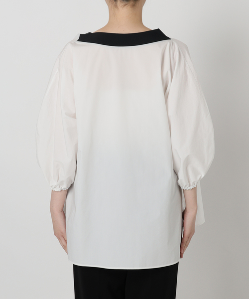 VERMEIL par iena（ヴェルメイユパーイエナ）の「リボンブラウス（シャツ/ブラウス・レディース・ネイビー/ホワイト・FREE）」の22枚目の写真