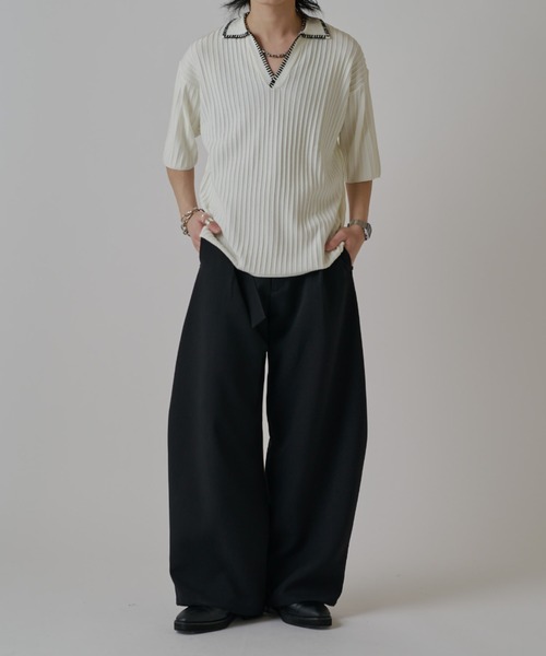 Lui's(ルイス)の「スキッパーステッチニット(ニット/セーター・メンズ・ホワイト/ブラウン/ブラック・S/M)」の10枚目の写真