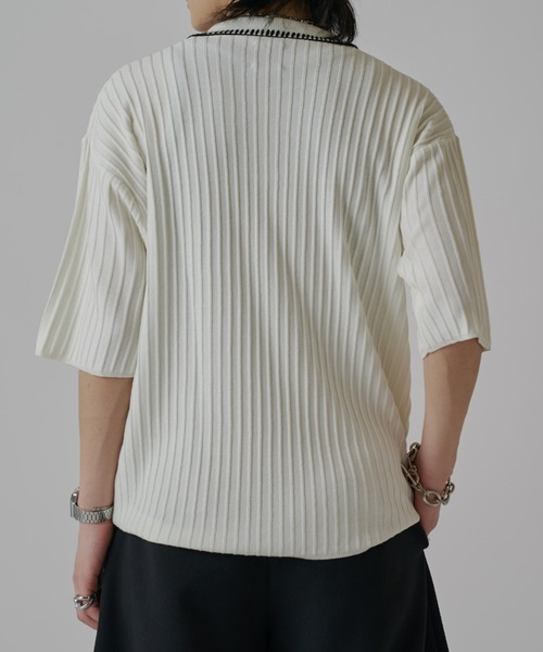 Lui's(ルイス)の「スキッパーステッチニット(ニット/セーター・メンズ・ホワイト/ブラウン/ブラック・S/M)」の9枚目の写真