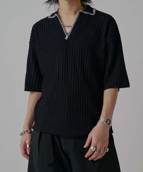 Lui's(ルイス)の「スキッパーステッチニット(ニット/セーター・メンズ・ホワイト/ブラウン/ブラック・S/M)」の12枚目の写真