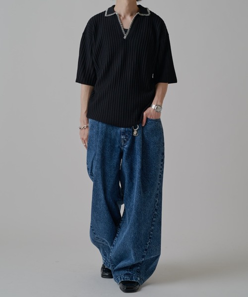 Lui's(ルイス)の「スキッパーステッチニット(ニット/セーター・メンズ・ホワイト/ブラウン/ブラック・S/M)」の19枚目の写真