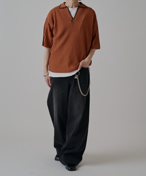 Lui's(ルイス)の「スキッパーステッチニット(ニット/セーター・メンズ・ホワイト/ブラウン/ブラック・S/M)」の22枚目の写真