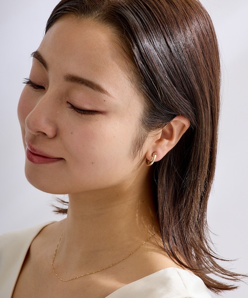 CALIN STANDARD(カリンスタンダード)の「◆金属アレルギー対応◆◆made in japan◆【痛くない】【落ちにくい】【ストレスフリーな着け心地】プレーン グランループフィットイヤリング(イヤリング・レディース・シルバー/ゴールド・FREE)」の6枚目の写真