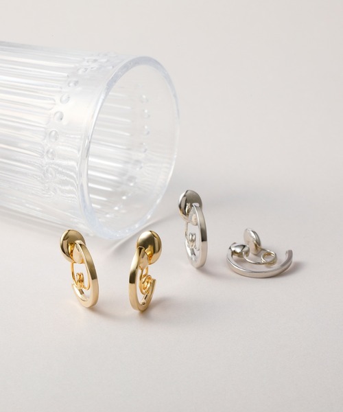 CALIN STANDARD(カリンスタンダード)の「◆金属アレルギー対応◆◆made in japan◆【痛くない】【落ちにくい】【ストレスフリーな着け心地】プレーン グランループフィットイヤリング(イヤリング・レディース・シルバー/ゴールド・FREE)」の3枚目の写真