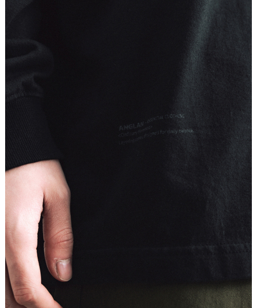 ANGLAN（アングラン）の「Essential Layer Long Sleeve - Black（Tシャツ/カットソー・メンズ・その他・2/1）」の6枚目の写真