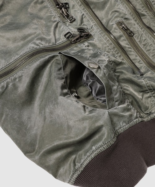 FACETASM(ファセッタズム)の「ZIPPER BUG MA-1(MA-1・メンズ・カーキ・00)」の10枚目の写真