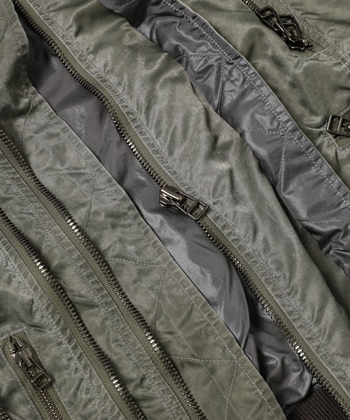FACETASM(ファセッタズム)の「ZIPPER BUG MA-1(MA-1・メンズ・カーキ・00)」の8枚目の写真