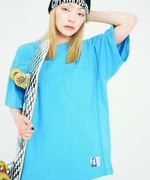 X-girl｜エックスガールのTシャツ/カットソー（ブルー・ネイビー/青色