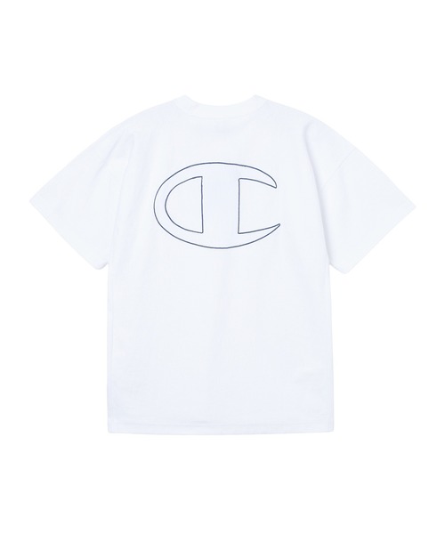 Champion(チャンピオン)の「Champion for X-girl REVERSE WEAVE FACE LABEL S/S TEE(Tシャツ/カットソー・レディース・ブラック/ライトブルー/ホワイト・S/M/L)」の12枚目の写真