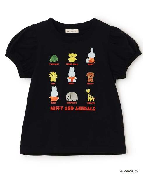 Lycee mine(リセマイン)の「【綿100%】 【ミッフィー】【速乾・UV・型崩れしない】ぬいぐるみ転写プリントTシャツ(Tシャツ/カットソー・キッズ・ライトピンク/ブルーグレー/ブラック/オフホワイト・100cm/110cm/120cm/130cm/140cm)」の14枚目の写真
