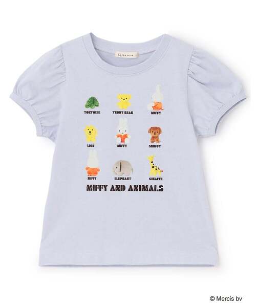 Lycee mine(リセマイン)の「【綿100%】 【ミッフィー】【速乾・UV・型崩れしない】ぬいぐるみ転写プリントTシャツ(Tシャツ/カットソー・キッズ・ライトピンク/ブルーグレー/ブラック/オフホワイト・100cm/110cm/120cm/130cm/140cm)」の13枚目の写真