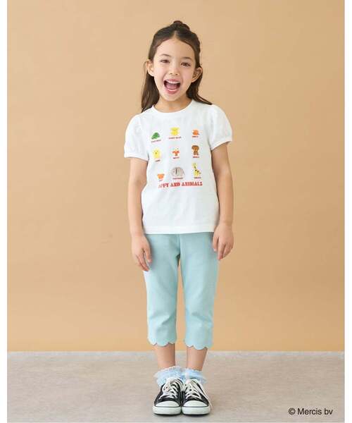 Lycee mine(リセマイン)の「【綿100%】 【ミッフィー】【速乾・UV・型崩れしない】ぬいぐるみ転写プリントTシャツ(Tシャツ/カットソー・キッズ・ライトピンク/ブルーグレー/ブラック/オフホワイト・100cm/110cm/120cm/130cm/140cm)」の6枚目の写真