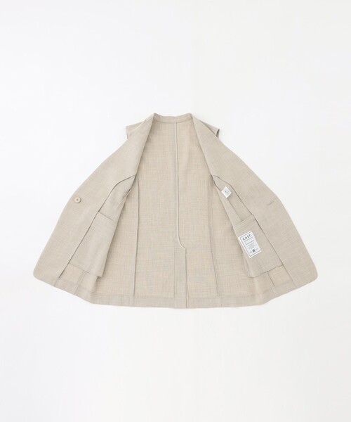 CAST:（キャストコロン）の「リネンライクジレ（ベスト・レディース・ネイビー/ブラウン系その他5/ベージュ・M/S）」の12枚目の写真