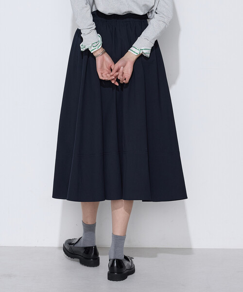K.T KIYOKO TAKASE(キヨコタカセ)の「タイプライター フレアスカート(スカート・レディース・ベージュ/ネイビー/キャメル/チャコール・9号/7号)」の7枚目の写真