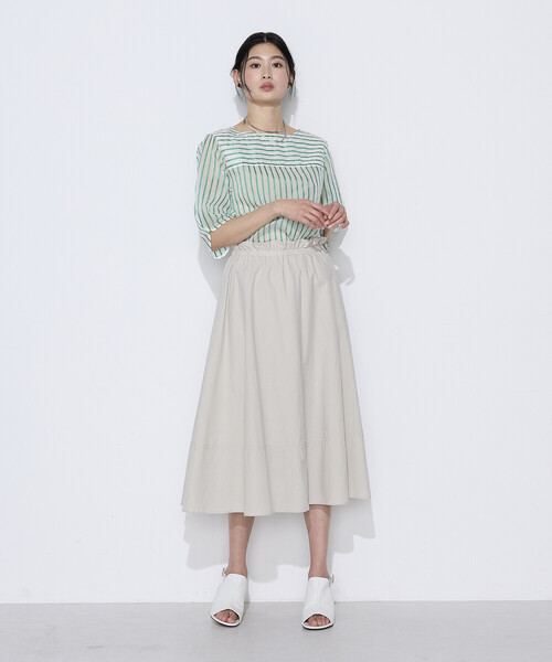 K.T KIYOKO TAKASE(キヨコタカセ)の「タイプライター フレアスカート(スカート・レディース・ベージュ/ネイビー/キャメル/チャコール・9号/7号)」の10枚目の写真