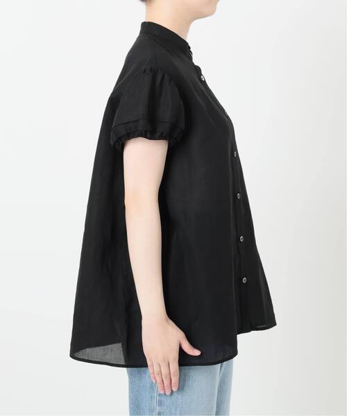 IENA（イエナ）の「《WEB限定/追加》パフスリーブ半袖ブラウス（シャツ/ブラウス・レディース・ブラック/ベージュ・FREE）」の10枚目の写真