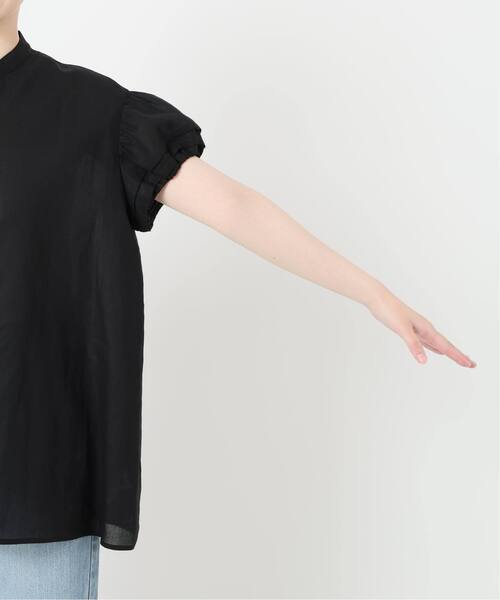 IENA（イエナ）の「《WEB限定/追加》パフスリーブ半袖ブラウス（シャツ/ブラウス・レディース・ブラック/ベージュ・FREE）」の9枚目の写真
