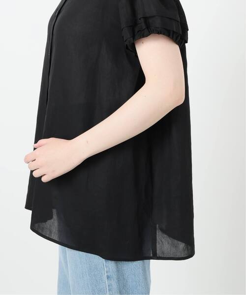 IENA（イエナ）の「《WEB限定/追加》パフスリーブ半袖ブラウス（シャツ/ブラウス・レディース・ブラック/ベージュ・FREE）」の8枚目の写真