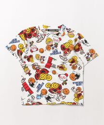 HYSTERIC MINI | HYSTERIC MINI HOOPS総柄 半袖Tシャツ(Tシャツ/カットソー)