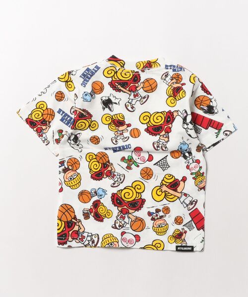 HYSTERIC MINI（ヒステリックミニ）の「HYSTERIC MINI HOOPS総柄 半袖Tシャツ（Tシャツ/カットソー・キッズ・ホワイト・90）」の2枚目の写真