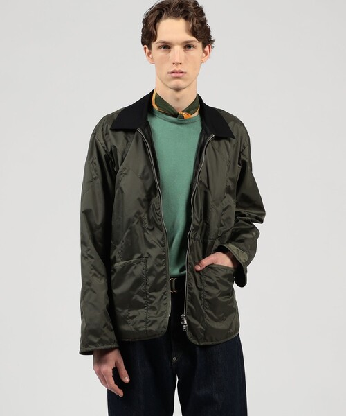 LAVENHAM（ラベンハム）の「【別注】LAVENHAM UNWADDED TEYNHAM ポリエステル ジップブルゾン（ブルゾン・メンズ・ブラック/カーキ/ブルー・L/M）」の14枚目の写真