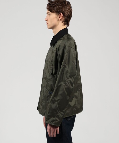 LAVENHAM（ラベンハム）の「【別注】LAVENHAM UNWADDED TEYNHAM ポリエステル ジップブルゾン（ブルゾン・メンズ・ブラック/カーキ/ブルー・L/M）」の16枚目の写真