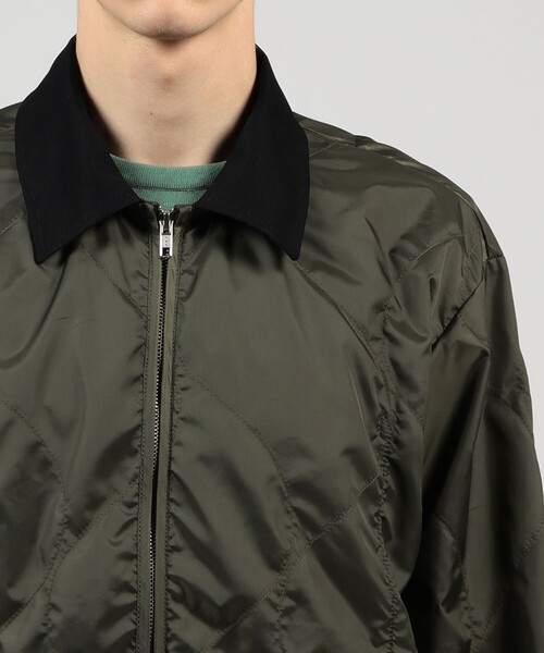 LAVENHAM（ラベンハム）の「【別注】LAVENHAM UNWADDED TEYNHAM ポリエステル ジップブルゾン（ブルゾン・メンズ・ブラック/カーキ/ブルー・L/M）」の9枚目の写真