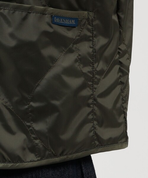 LAVENHAM（ラベンハム）の「【別注】LAVENHAM UNWADDED TEYNHAM ポリエステル ジップブルゾン（ブルゾン・メンズ・ブラック/カーキ/ブルー・L/M）」の12枚目の写真