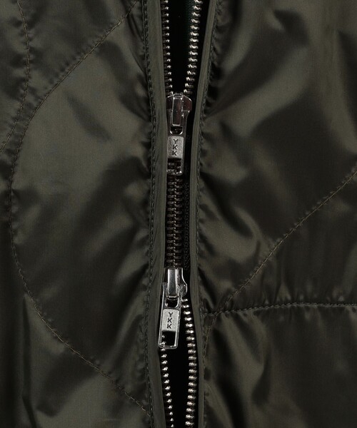 LAVENHAM（ラベンハム）の「【別注】LAVENHAM UNWADDED TEYNHAM ポリエステル ジップブルゾン（ブルゾン・メンズ・ブラック/カーキ/ブルー・L/M）」の4枚目の写真