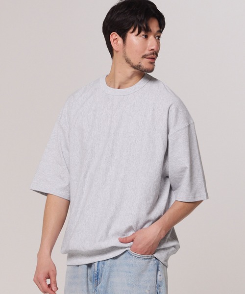 coca（coca）（コカ）の「インレイ裏毛スウェットトップス（スウェット・メンズ・ホワイト/グレー・M/L/XL）」の2枚目の写真