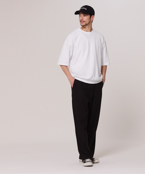 coca（coca）（コカ）の「インレイ裏毛スウェットトップス（スウェット・メンズ・ホワイト/グレー・M/L/XL）」の3枚目の写真