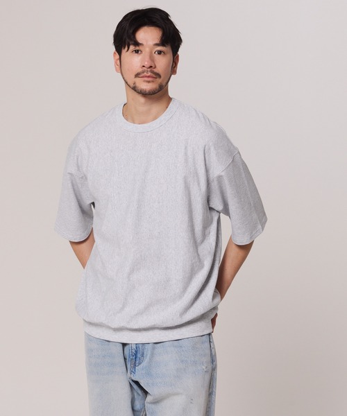 coca（coca）（コカ）の「インレイ裏毛スウェットトップス（スウェット・メンズ・ホワイト/グレー・M/L/XL）」の9枚目の写真