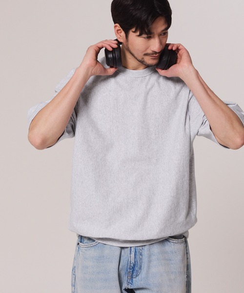 coca（coca）（コカ）の「インレイ裏毛スウェットトップス（スウェット・メンズ・ホワイト/グレー・M/L/XL）」の12枚目の写真