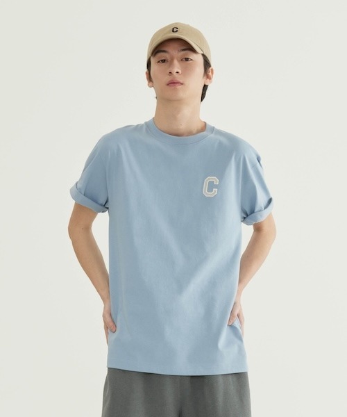 COVERNAT(カバーナット)の「COOL COTTON SHINE C LOGO T-SHIRT(Tシャツ/カットソー・メンズ・ホワイト/スカイブルー/ブラック・X-LARGE/LARGE/MEDIUM/SMALL/X-SMALL)」の3枚目の写真