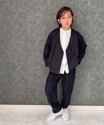 SHISKY（シスキー）の「フォーマル ノーカラージャケット スーツ セットアップ（915-04）（スーツセット）」