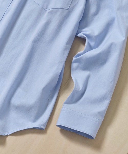 ATON（エイトン）の「【ATON】WASHER OXFORD LOOSE FIT SHRIT（シャツ/ブラウス・メンズ・サックスブルー/ピンク・2/4/6）」の20枚目の写真