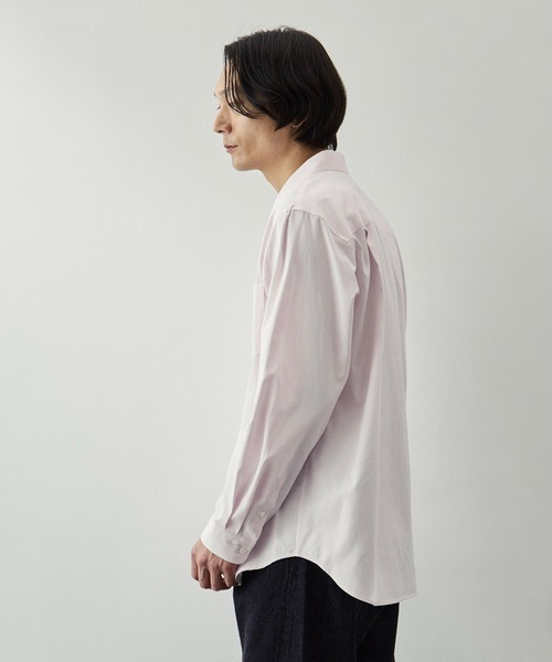 ATON（エイトン）の「【ATON】WASHER OXFORD LOOSE FIT SHRIT（シャツ/ブラウス・メンズ・サックスブルー/ピンク・2/4/6）」の9枚目の写真