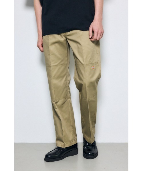 AZUL by moussy(アズールバイマウジー)の「【Dickies×AZUL】フルレングスパンツ(スラックス・メンズ・ブラック/ベージュ・MEDIUM/LARGE/X-LARGE)」の1枚目の写真