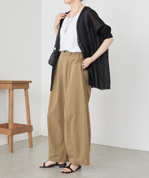 BEARDSLEY（ビアズリー）の「《4/2(木)18：00予約開始》シアーカーデ（カーディガン/ボレロ・レディース・ベージュ/ブラック/ライトグレー・FREE）」の9枚目の写真