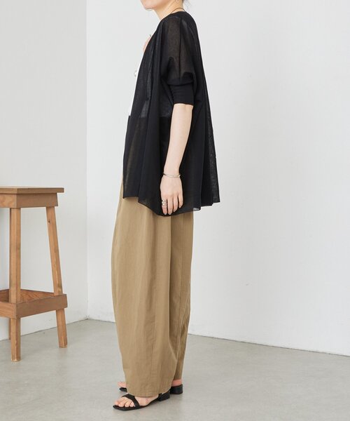 BEARDSLEY（ビアズリー）の「《4/2(木)18：00予約開始》シアーカーデ（カーディガン/ボレロ・レディース・ベージュ/ブラック/ライトグレー・FREE）」の10枚目の写真